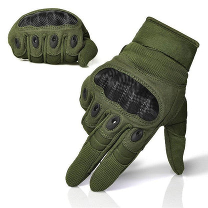 Vollfinger-Handschuhe aus Carbon mit harten Knöcheln.