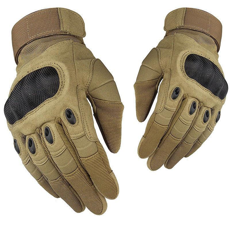 Vollfinger-Handschuhe aus Carbon mit harten Knöcheln.