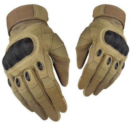 Vollfinger-Handschuhe aus Carbon mit harten Knöcheln.