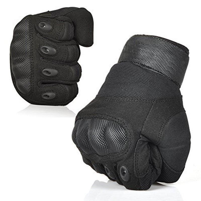 Vollfinger-Handschuhe aus Carbon mit harten Knöcheln.