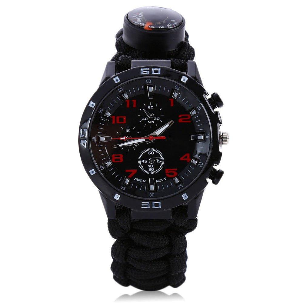 Lighteme Multifunktions-Survival-Paracord-Armbanduhr