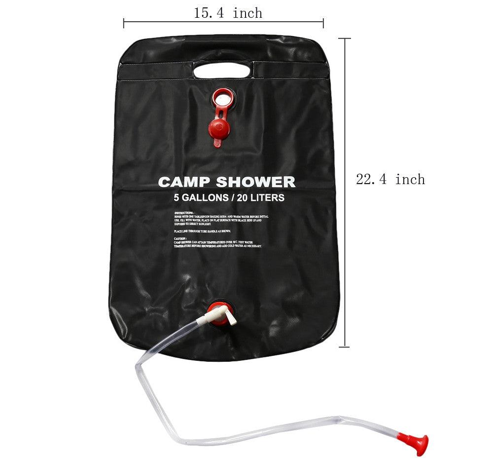 Lighteme Outdoors Solar-Duschtasche, tragbar, mit Heizung