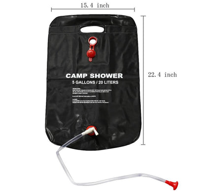 Lighteme Outdoors Solar-Duschtasche, tragbar, mit Heizung