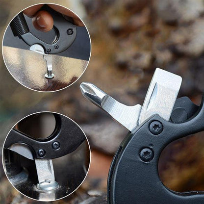 Lighteme Outdoor Multifunktions-5-in-1-Karabinerwerkzeug