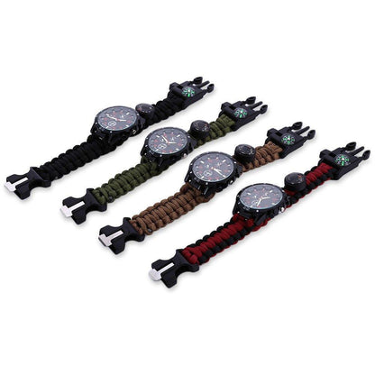 Lighteme Multifunktions-Survival-Paracord-Armbanduhr