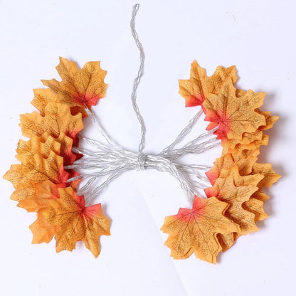 Guirlande lumineuse LED en forme de feuille d'érable pour Halloween Lighteme