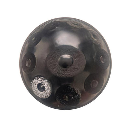 Lighteme Handmade Hammering 22 Inch 10 Notes Nitride Steel Handpan Drum Kurd / Celtic Scale D Minor Handpan Instrument