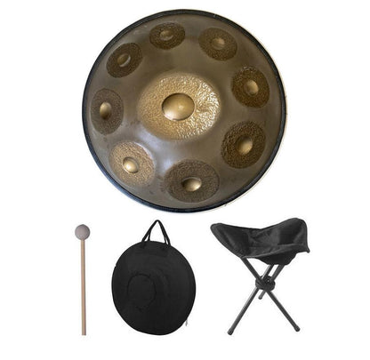 Sun God Personnalisé 22 pouces 9/10/12 notes en Acier Nitruré Handpan Drums, E La Sirena, instrument de percussion haut de gamme