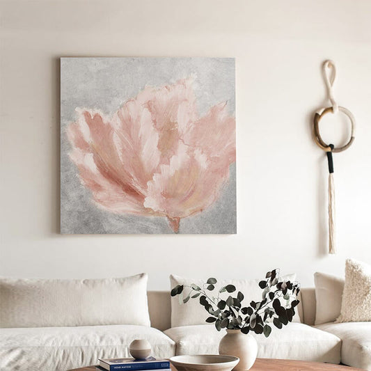 Lighteme Handgemaltes abstraktes Blumenölgemälde