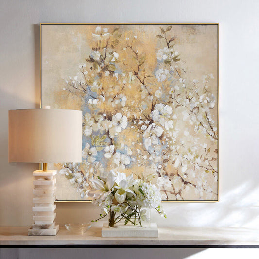 Lighteme Handgemaltes Blumenölgemälde