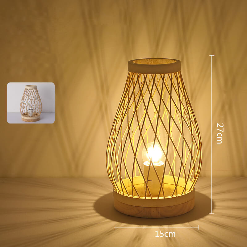 Handgefertigte Tischlampe aus Bambus von Lighteme