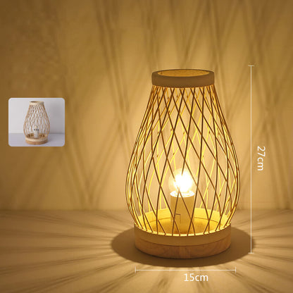 Handgefertigte Tischlampe aus Bambus von Lighteme