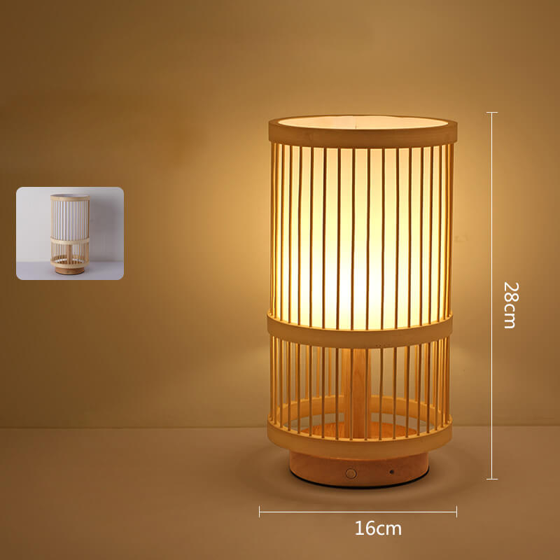 Handgefertigte Tischlampe aus Bambus von Lighteme