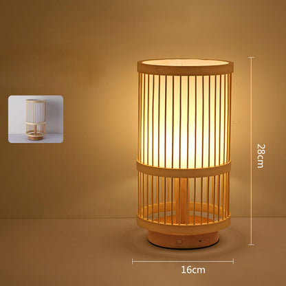 Handgefertigte Tischlampe aus Bambus von Lighteme