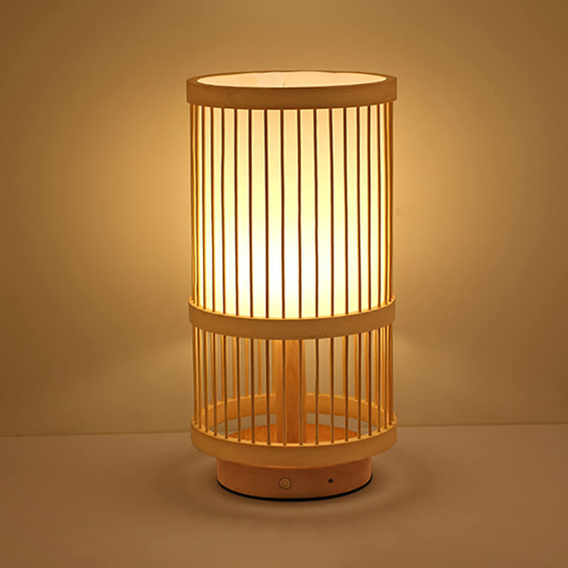Handgefertigte Tischlampe aus Bambus von Lighteme