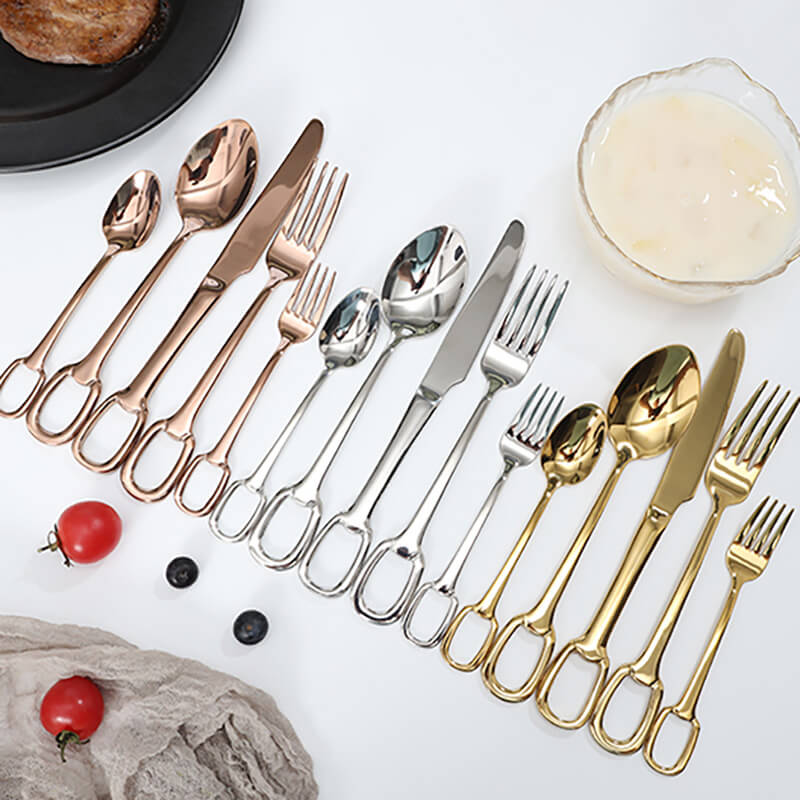 Lighteme Besteckset mit Aufhängeloch-Design, 5-teilig