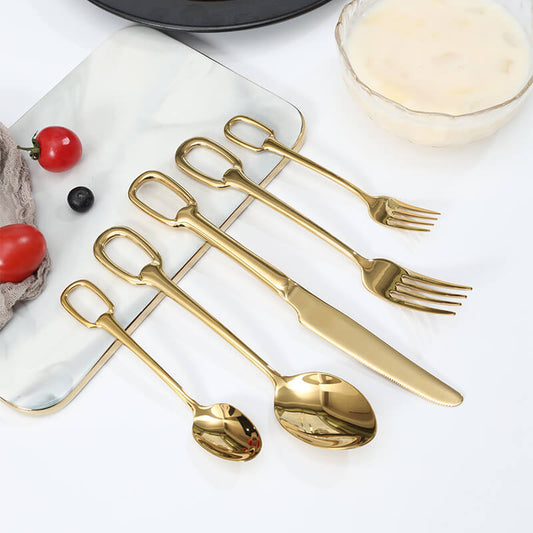 Lighteme Besteckset mit Aufhängeloch-Design, 5-teilig