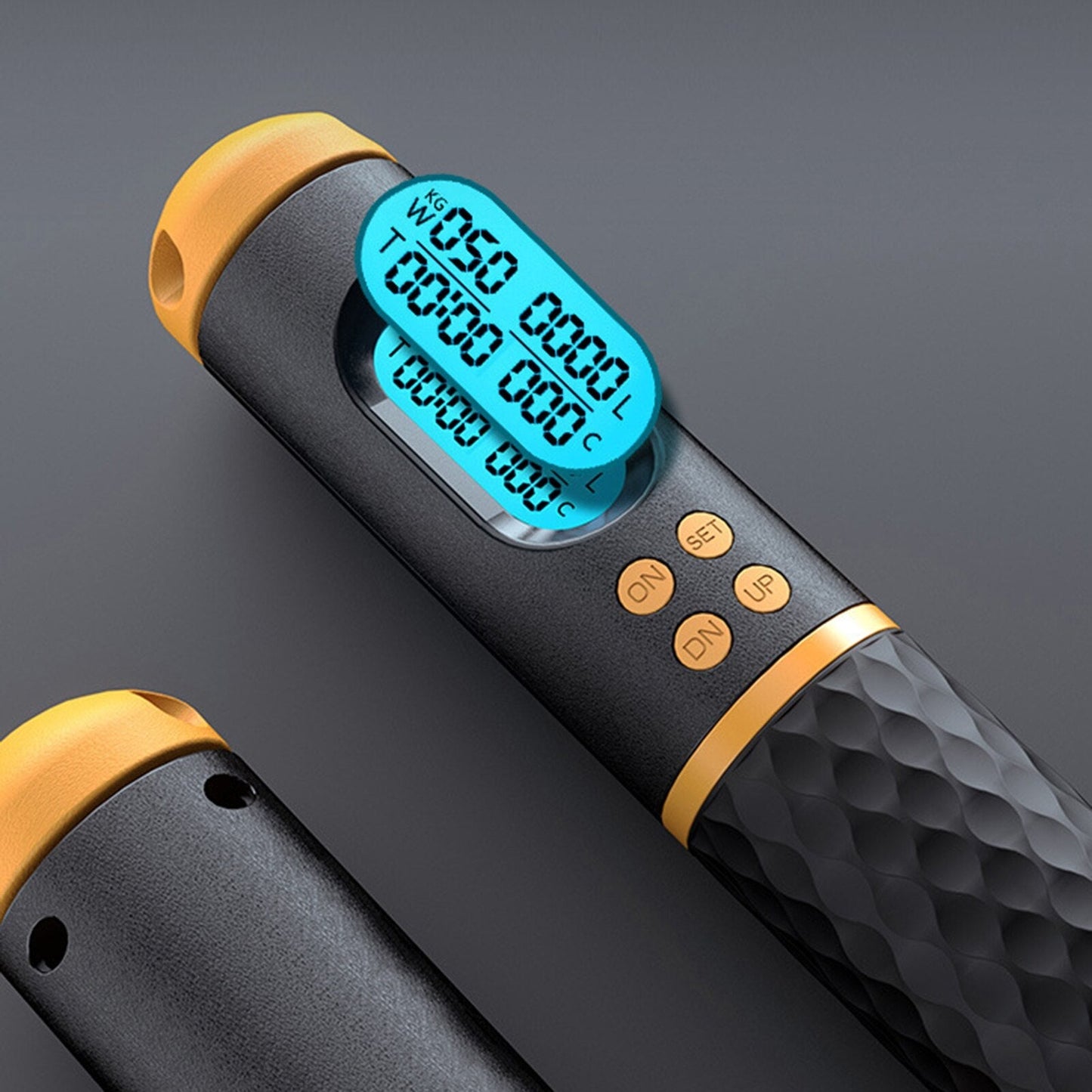 Lighteme Springseil in Form eines Springseils – verstellbares digitales Zählseil und Vibrationserinnerung für Fitness, Training, Workout, Fitnessstudio