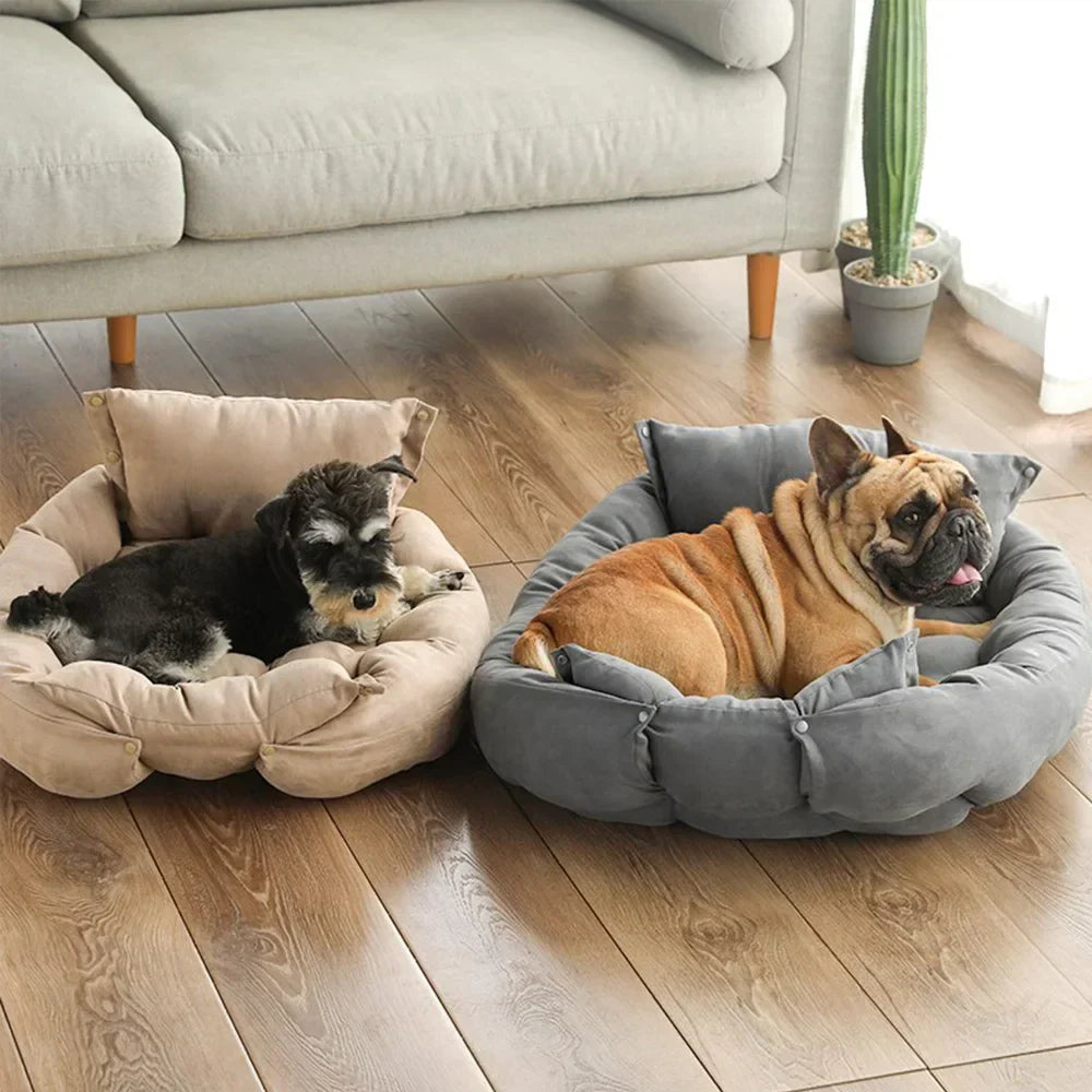 Lighteme Ultimate 3-in-1 Cozy Pet Bed: Bed, Mat, and Sofa