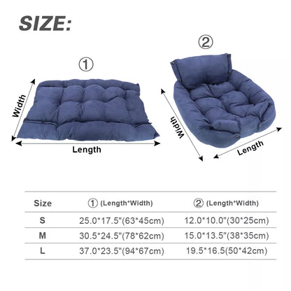 Lighteme Ultimate 3-in-1 Cozy Pet Bed: Bed, Mat, and Sofa