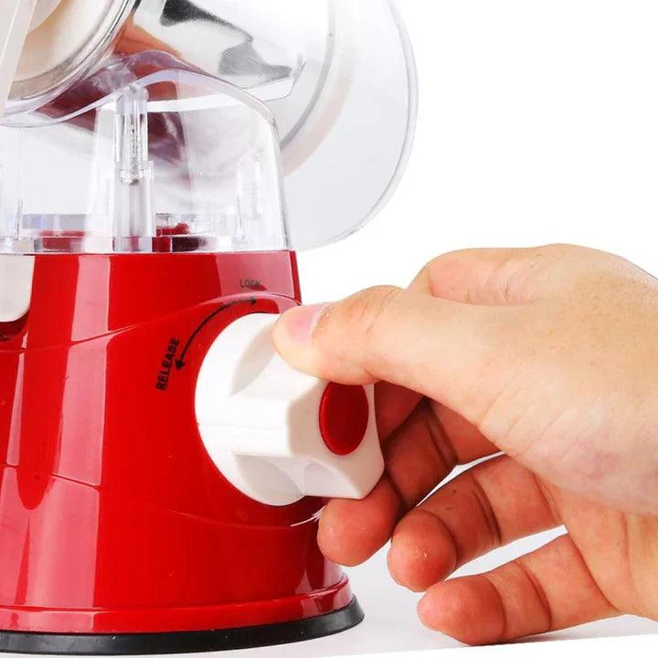 Multifunktionaler Lebensmittelschneider mit Handkurbel von Lighteme – schnell und effektiv in der Küche!