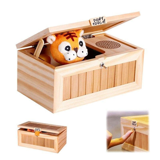 Lighteme Neue elektronische nutzlose Box mit Sound, niedliches Tigerspielzeug