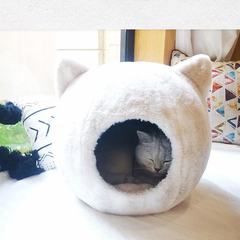Nid douillet d'hiver pour chat Lighteme Head Shape House