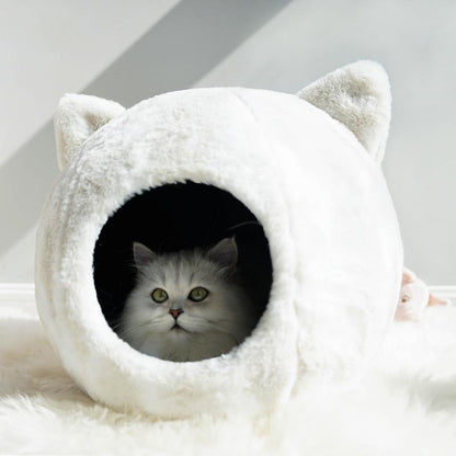 Nid douillet d'hiver pour chat Lighteme Head Shape House