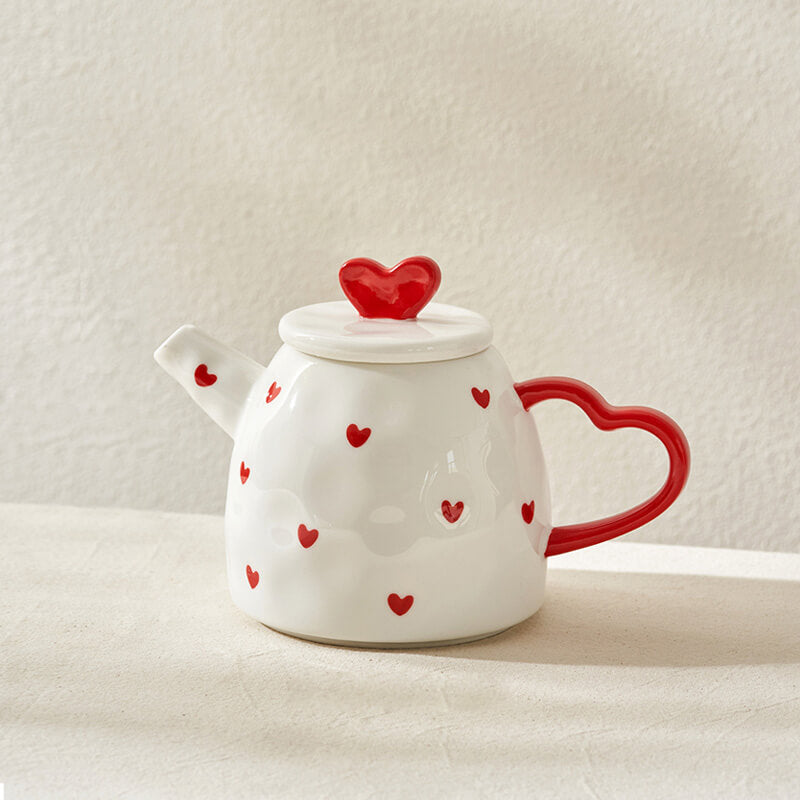 Lighteme Heart Ceramic Teapot Set