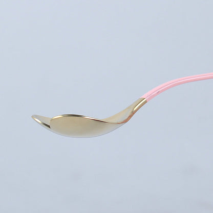Cuillère à dessert en acier inoxydable en forme de cœur Lighteme