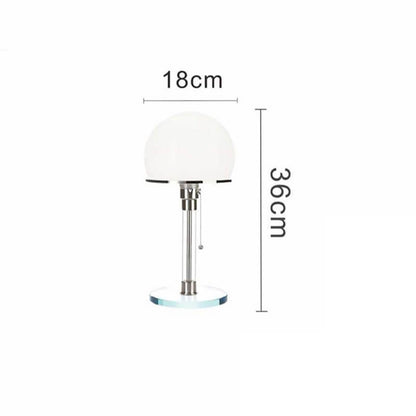 Lampe de table hémisphérique en verre Lighteme