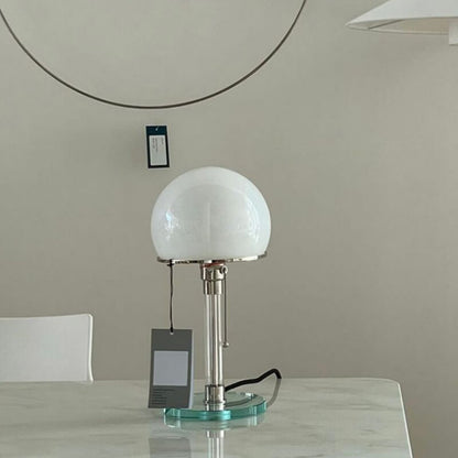 Lampe de table hémisphérique en verre Lighteme