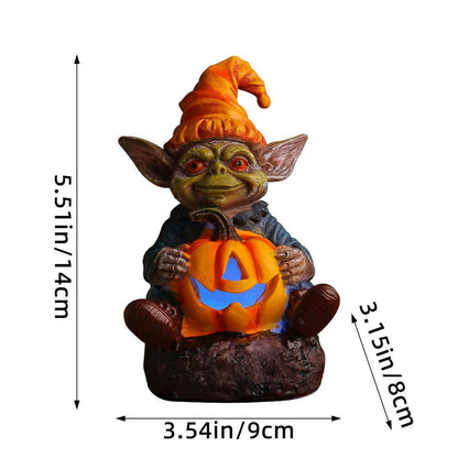 Lighteme - Statue en résine d'Halloween avec lampe citrouille | ACHETEZ-EN 1, OBTENEZ-EN 1 GRATUITEMENT