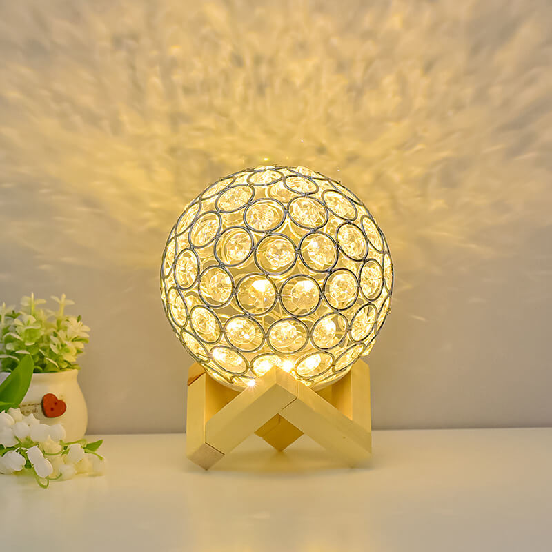 Lampe de bureau en cristal creux Lighteme