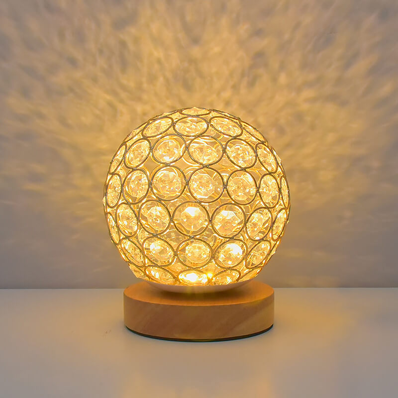 Lampe de bureau en cristal creux Lighteme
