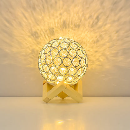 Lampe de bureau en cristal creux Lighteme