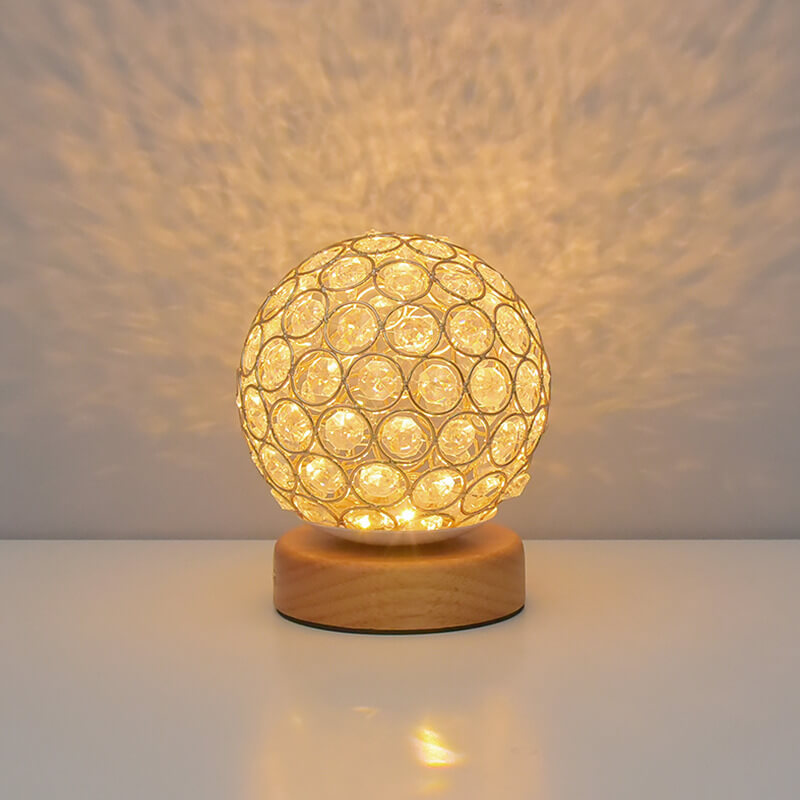 Lampe de bureau en cristal creux Lighteme