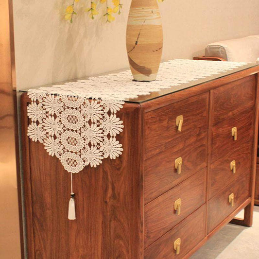Chemin de table Lighteme Hollow en macramé