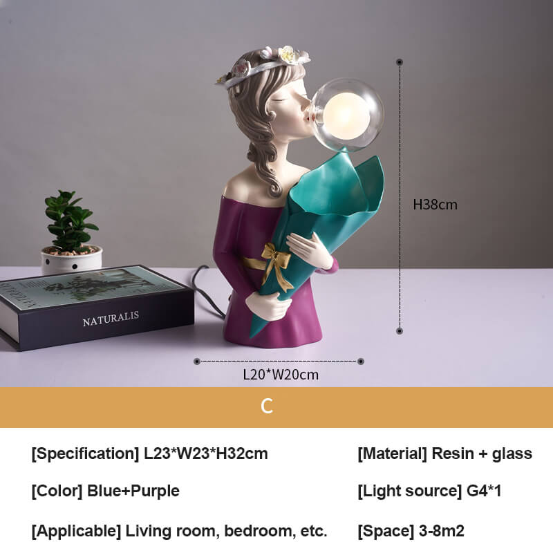 Lighteme Home Kreative Tischlampe aus Kunstharz