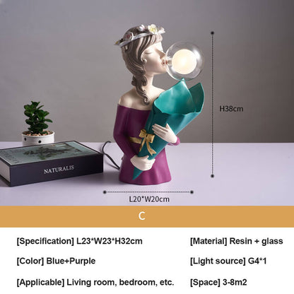 Lighteme Home Kreative Tischlampe aus Kunstharz