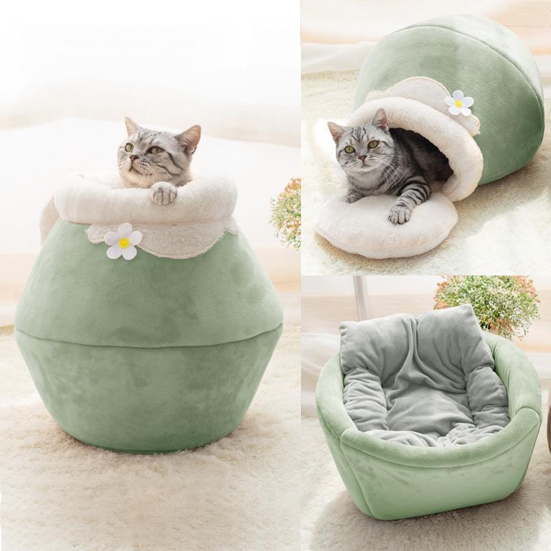 Nid d'hiver épais pour chat Lighteme Honeypot (3 couleurs et 3 tailles)