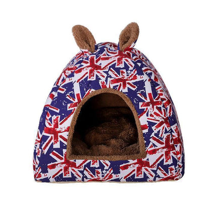 Lighteme Hot Fleece Soft Yurt Home Hundebett mit Matte (2 Farben &amp; 3 Größen)
