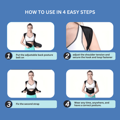 Ceinture de maintien dorsale ajustable Lighteme