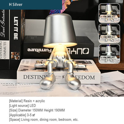 Lighteme Little Golden Man Touch-Lade-Schreibtischlampe