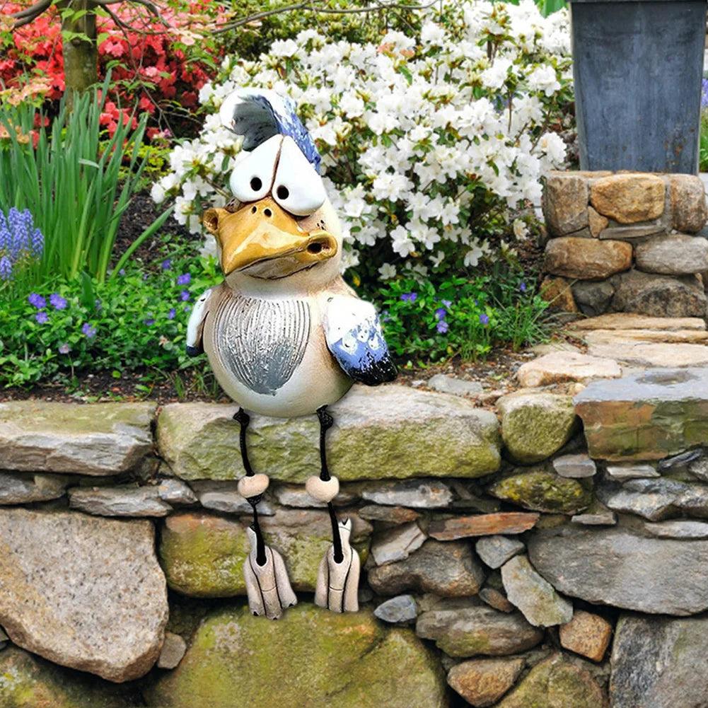 Lighteme 1+1 GRATUIT | Décoration de jardin amusante en résine en forme de poulet