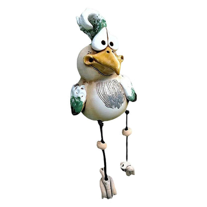 Lighteme 1+1 GRATUIT | Décoration de jardin amusante en résine en forme de poulet