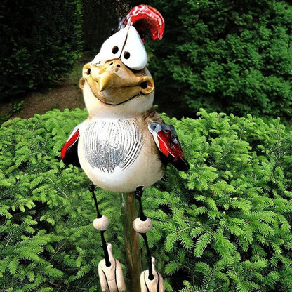 Lighteme 1+1 GRATUIT | Décoration de jardin amusante en résine en forme de poulet