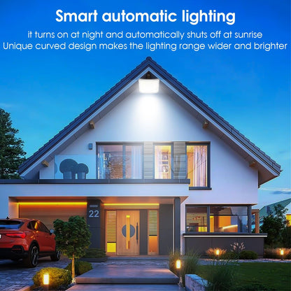 Lighteme 2000 W LED-Solarflutlicht, 242 LED-Straßenflutlicht, wasserdicht mit Fernbedienung und 16,4 Fuß Kabel 