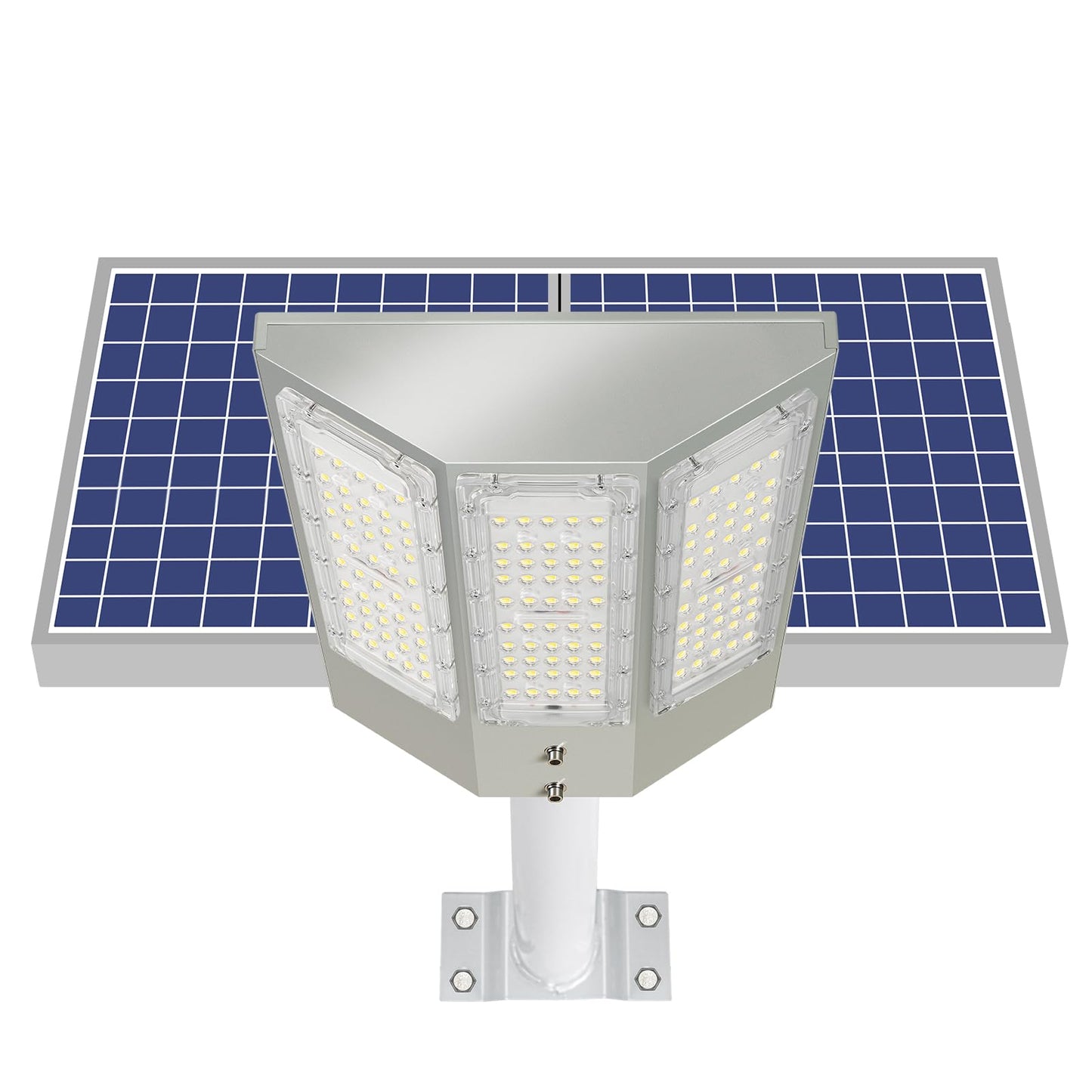 Lighteme 8000 W Solar-Straßenlaternen mit Aluminiumrahmen, Bewegungsmelder für den Außenbereich, Dämmerung bis Morgengrauen, 200.000 lm, mit Fernbedienung