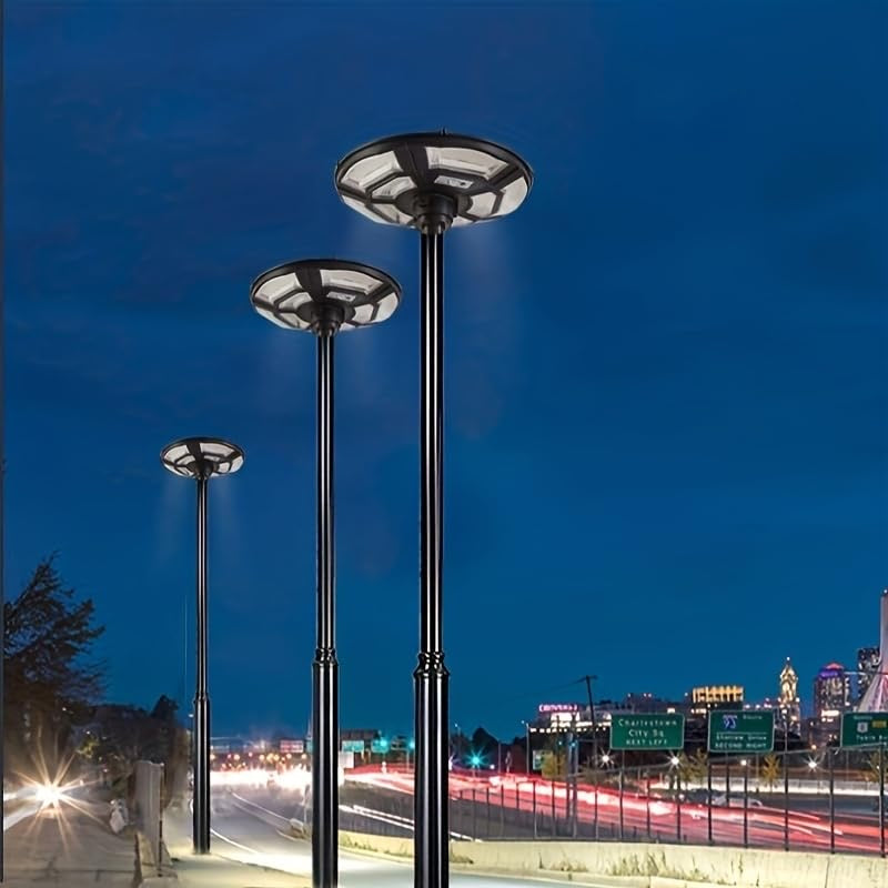 Lighteme 1500W Solar UFO Bewegungssensor All-in-One Solar-Gartenstraßenlaterne mit Fernbedienung